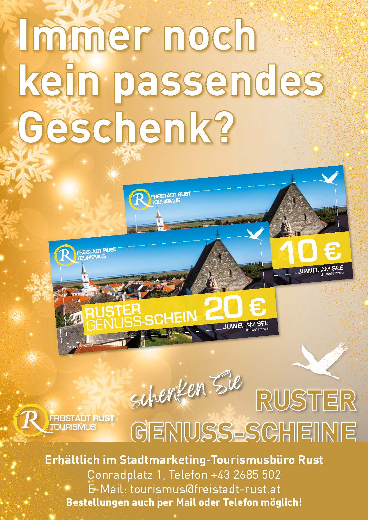 Ruster Genuss-schien Plakat Weihnachten